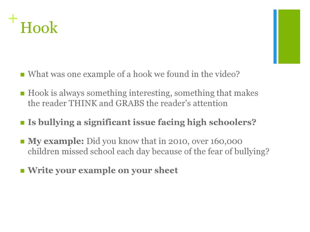 Writing a Hook Intro. ppt download